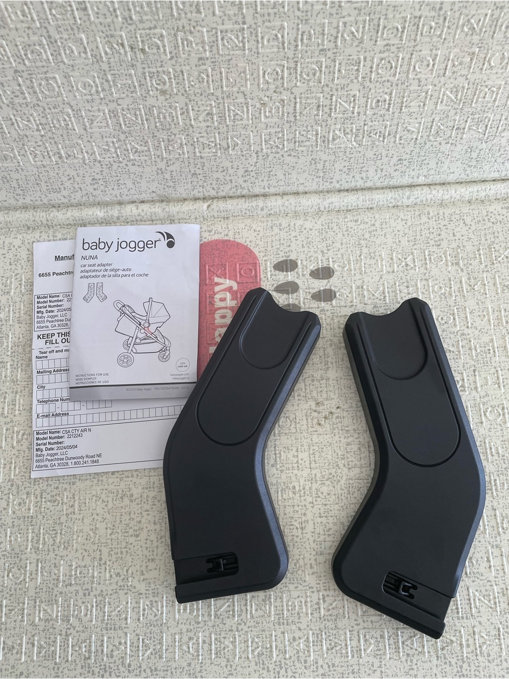Baby Jogger Nuna Car Seat Adapter for City Mini Air Stroller